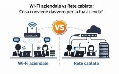 Wi-Fi aziendale vs rete cablata: cosa conviene davvero per la tua azienda